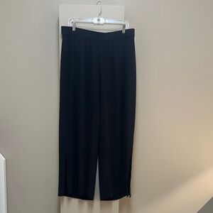 Eileen Fisher Black Wide Ankle Pant